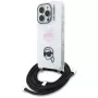 KARL LAGERFELD IML Custodia Crossbody per Apple iPhone 16 Pro, bianco