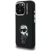 KARL LAGERFELD Silicone Karl Sketch Custodia MagSafe per Apple iPhone 16 Pro, nero