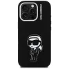KARL LAGERFELD Silicone Karl Sketch Custodia MagSafe per Apple iPhone 16 Pro Max, nero
