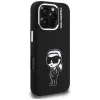 KARL LAGERFELD Silicone Karl Sketch Custodia MagSafe per Apple iPhone 16 Pro Max, nero