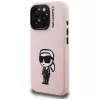 KARL LAGERFELD Silicone Karl Sketch Custodia MagSafe per iPhone 16 Pro rosa