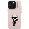 KARL LAGERFELD Silicone Karl Sketch Custodia MagSafe per iPhone 16 Pro rosa