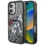 KARL LAGERFELD Liquid Glitter Choupette Logo Custodia per iPhone 16, nero