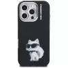 Karl Lagerfeld IML Aquarelle Choupette & Logo Custodia per iPhone 16 Pro Max nero