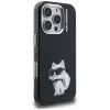 Karl Lagerfeld IML Aquarelle Choupette & Logo Custodia per iPhone 16 Pro Max nero