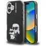 KARL LAGERFELD IML Aquarelle Karl & Choupette & Logo Back Cover per Apple iPhone 16, nero