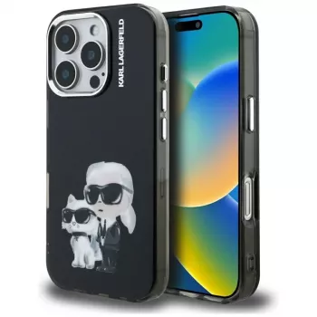 KARL LAGERFELD IML Aquarelle Custodia protettiva per Apple iPhone 16 Pro - nero