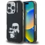 Karl Lagerfeld IML Aquarelle Karl & Choupette & Logo Custodia per Apple iPhone 16 Pro Max, nero