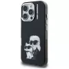 Karl Lagerfeld IML Aquarelle Karl & Choupette & Logo Custodia per Apple iPhone 16 Pro Max, nero