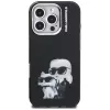 Karl Lagerfeld IML Aquarelle Karl & Choupette & Logo Custodia per Apple iPhone 16 Pro Max, nero
