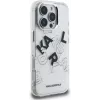 Karl Lagerfeld IML Sketched Graphic Case per iPhone 16 Pro trasparente