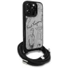Karl Lagerfeld Crossbody Case con motivo granulato & logo per iPhone 16 Pro Max, grigio
