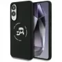 KARL LAGERFELD Silicone Double Heads and Circle MagSafe Case per Samsung Galaxy S25 Edge, nero
