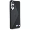 BMW pelle Oversized Stripes Case MagSafe per Samsung Galaxy S25 Edge nero
