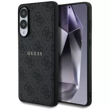 Guess 4G Ring Classic Logo Case MagSafe per Samsung Galaxy S25 Edge (nero)