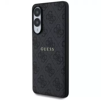 Guess 4G Ring Classic Logo Case MagSafe per Samsung Galaxy S25 Edge (nero)