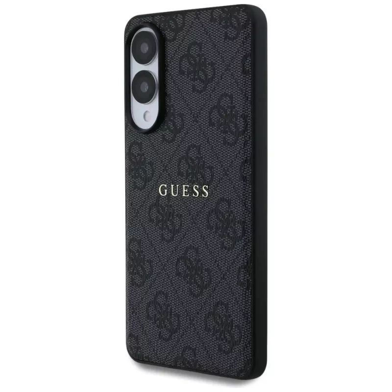 Guess 4G Ring Classic Logo Case MagSafe per Samsung Galaxy S25 Edge (nero)