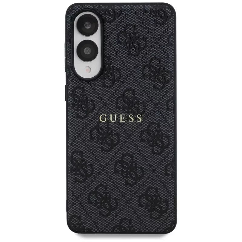 Guess 4G Ring Classic Logo Case MagSafe per Samsung Galaxy S25 Edge (nero)