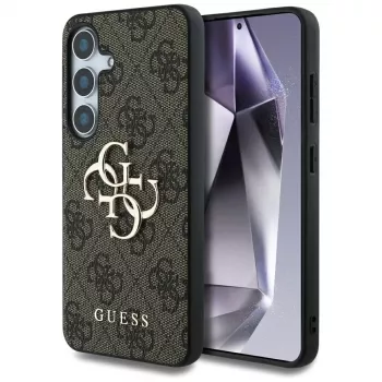 Guess Big 4G Logo Classic Logo Case per Samsung Galaxy S25+ (marrone)