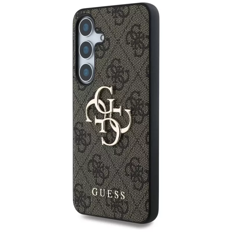 Guess Big 4G Logo Classic Logo Case per Samsung Galaxy S25+ (marrone)
