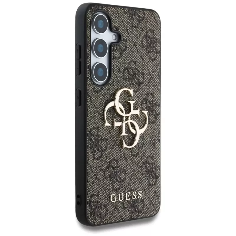Guess Big 4G Logo Classic Logo Case per Samsung Galaxy S25+ (marrone)