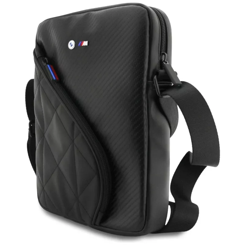 BMW Carbon Pockets & Metal Logo Case Black per iPhone X/XS