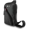 BMW CarbonPocket & Metal Logo borsa crossbody per telefono nero