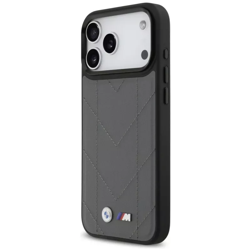 BMW M Quilted Logo Case MagSafe per iPhone 17 Pro Max antracite