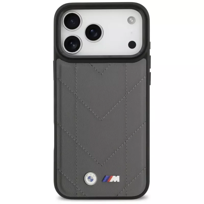BMW M Quilted Logo Case MagSafe per iPhone 17 Pro Max antracite