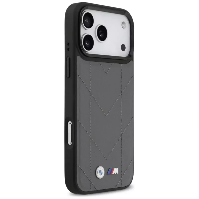 BMW M Quilted Logo Case MagSafe per iPhone 17 Pro Max antracite