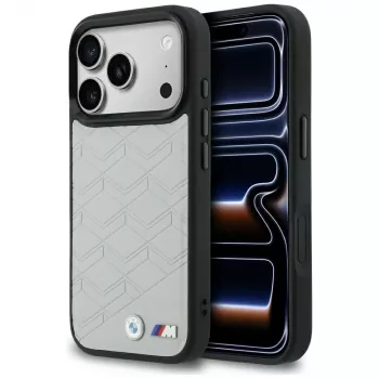 BMW M Shape Logo Case MagSafe per iPhone 17 Pro Max grigio