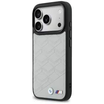 BMW M Shape Logo Case MagSafe per iPhone 17 Pro Max grigio