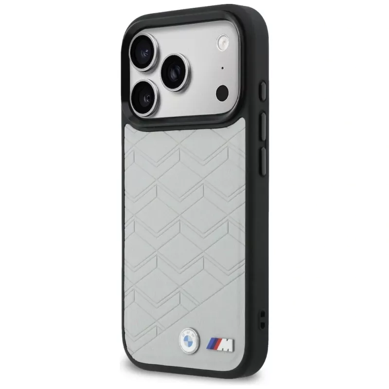 BMW M Shape Logo Case MagSafe per iPhone 17 Pro Max grigio
