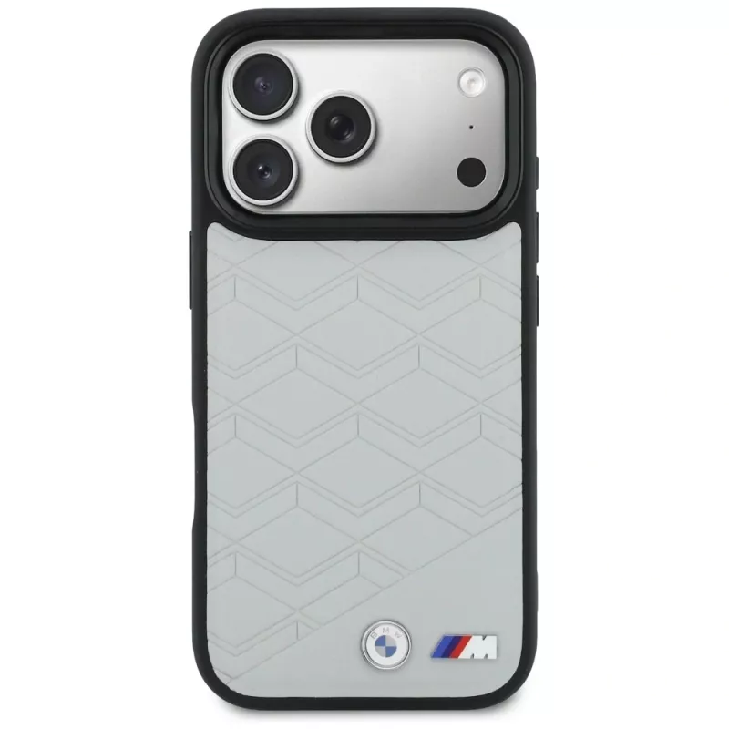 BMW M Shape Logo Case MagSafe per iPhone 17 Pro Max grigio