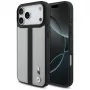 BMW M Perforated Stripe Logo Case MagSafe per iPhone 17 Pro Max grigio