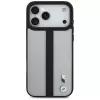 BMW M Perforated Stripe Logo Case MagSafe per iPhone 17 Pro Max grigio