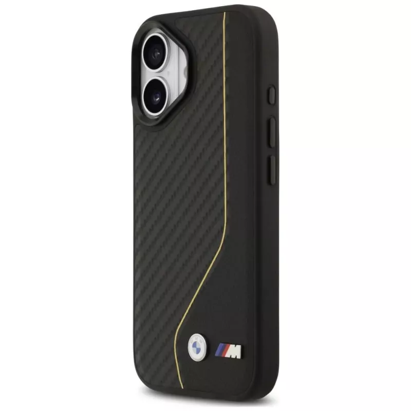 BMW M Carbon Line & Logo Case MagSafe per iPhone 17 giallo