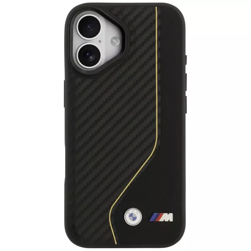BMW M Carbon Line & Logo Case MagSafe per iPhone 17 giallo