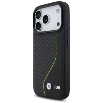 BMW M Carbon Line & Logo Case MagSafe per iPhone 17 Pro giallo