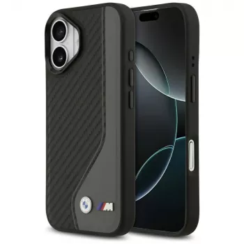 BMW M Carbon Logo Case MagSafe per iPhone 17 antracite