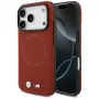Custodia MagSafe BMW M Series Metal Logo per Apple iPhone 17 Pro, rosso