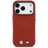 Custodia MagSafe BMW M Series Metal Logo per Apple iPhone 17 Pro, rosso
