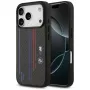 Custodia MagSafe BMW M Kevlar Lines & Logo per iPhone 17 Pro nero