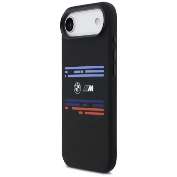 Custodia MagSafe BMW M Silicon Horizontal Line per iPhone Air nero