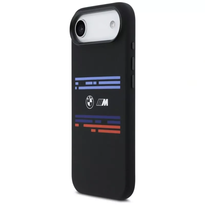 Custodia MagSafe BMW M Silicon Horizontal Line per iPhone Air nero
