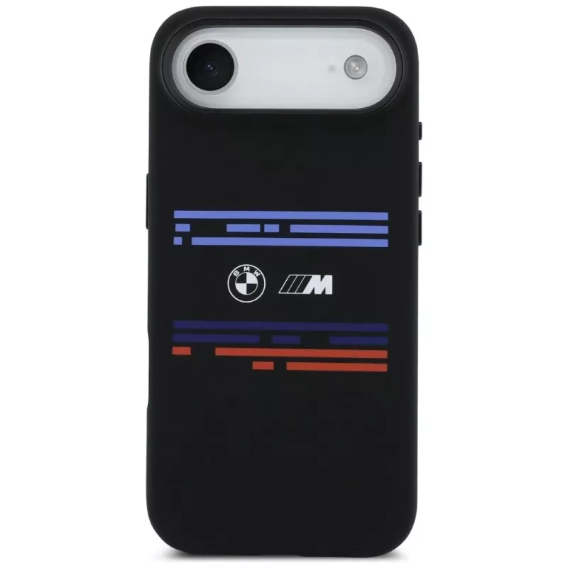 Custodia MagSafe BMW M Silicon Horizontal Line per iPhone Air nero
