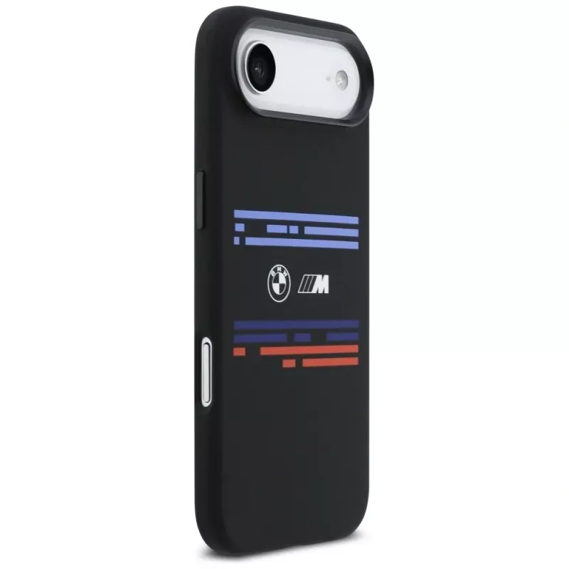 Custodia MagSafe BMW M Silicon Horizontal Line per iPhone Air nero