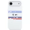 Custodia MagSafe BMW M Silicon Horizontal Line per iPhone Air bianco