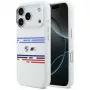 Custodia MagSafe BMW M Silicon Horizontal Line per iPhone 17 Pro bianco