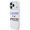 Custodia MagSafe BMW M Silicon Horizontal Line per iPhone 17 Pro bianco